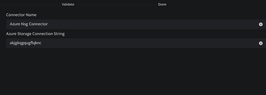 Screenshot showing fill in the configuration fields as described below.