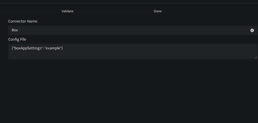 Screenshot showing all connector configuration is done from the Datasource page in Bloo.