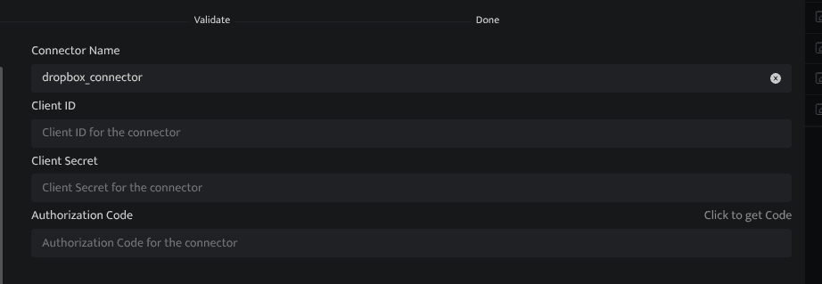 Screenshot showing all connector configuration is done from the Datasource page in Bloo.