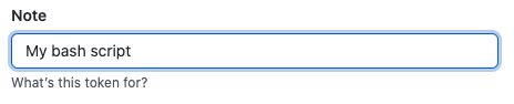 Screenshot showing give your token a descriptive name.