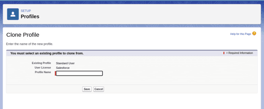 Screenshot of the edit button on the profile page